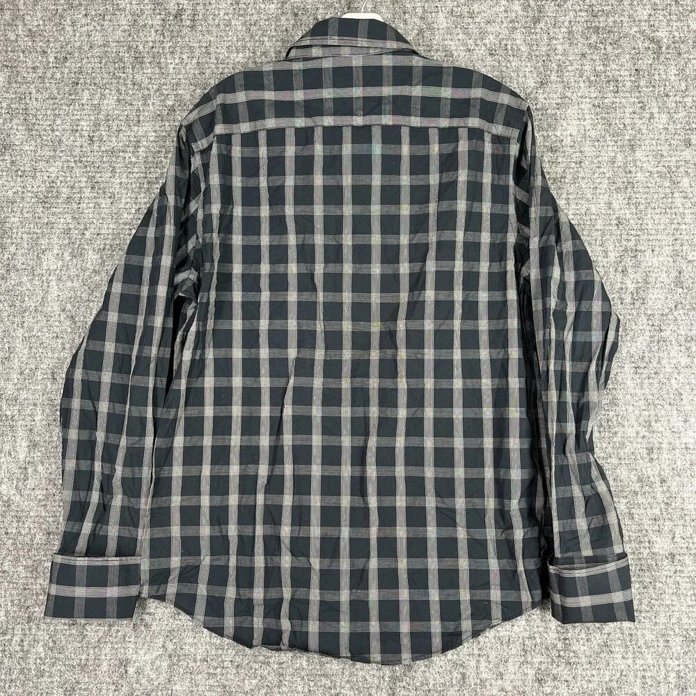 Banana Republic Classic Fit Lightweight Business Casual‎ Shirt Men Medium Black